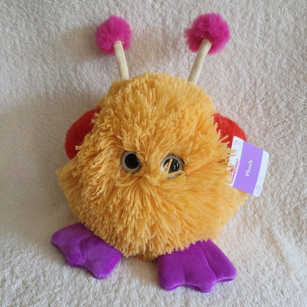New Orange Round Monster sensory special needs support toy Valentines Day Easter